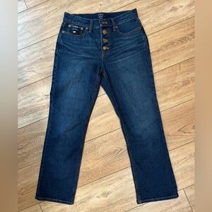 J Crew Factory Mid Rise Flare Crop Jeans NWT